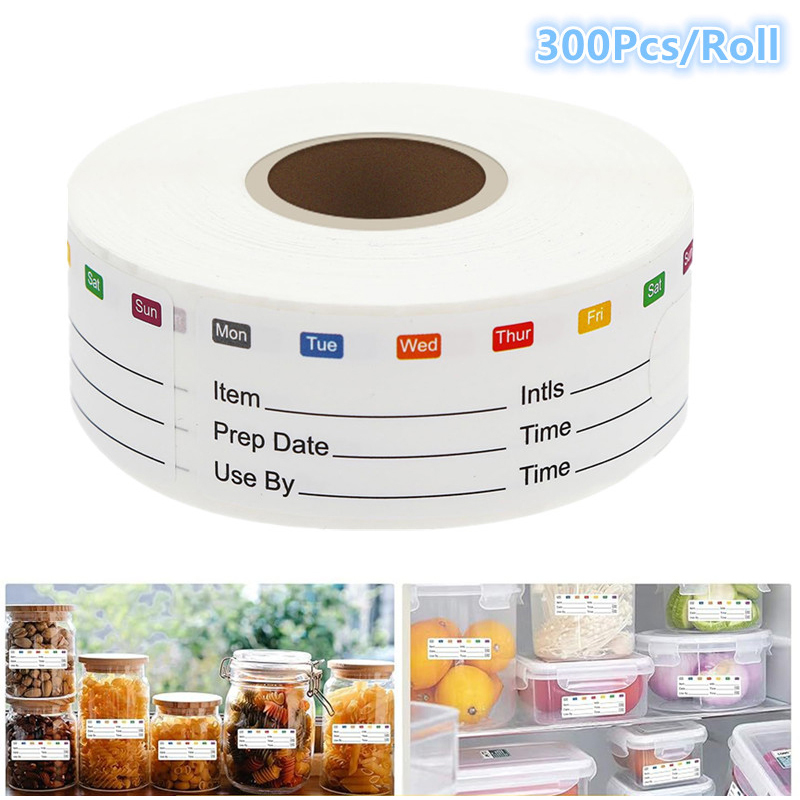 Food Snacks Label - 300Pcs/Roll Stiker Label Makanan Dapur Stiker
