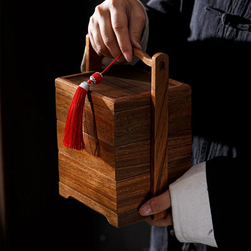 Snacks Food Gift Baskets - Kotak Makan Minimalis Gaya Jepang Bertingkat,