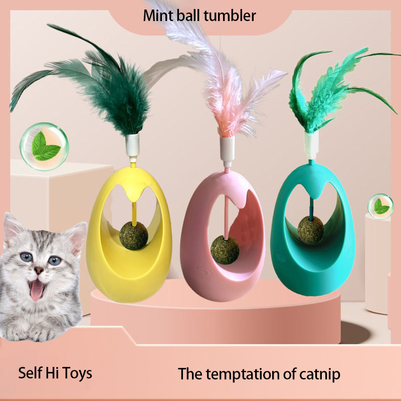 Food Snacks Healthy - Bola Interaktif Catnip untuk Kucing Sehat,