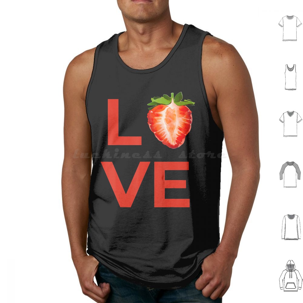 Food Snacks Healthy - Love Strawberry pecinta buah Vegan sayuran