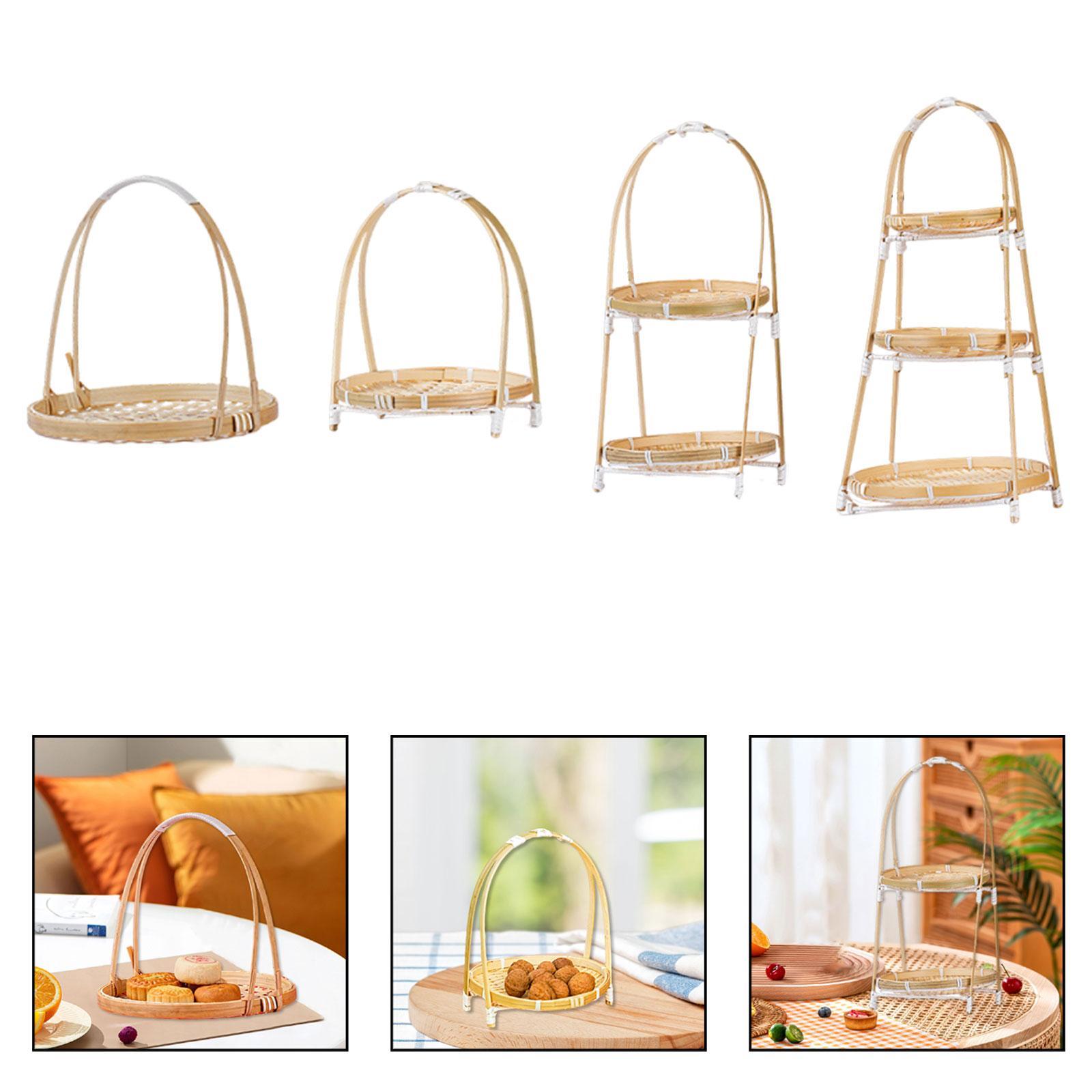 Snacks Food Gift Baskets - Nampan Sajian Makanan dari Anyaman Bambu,