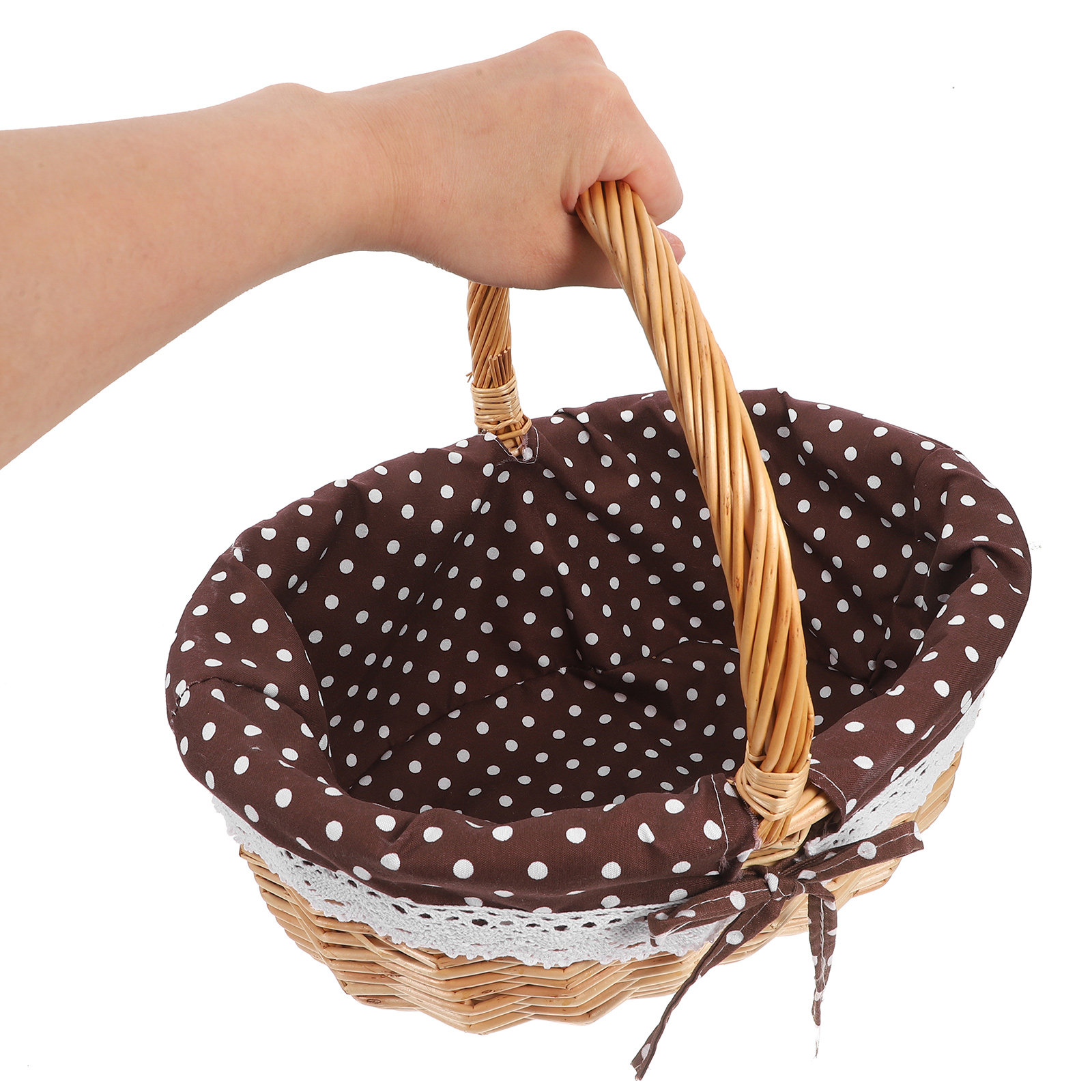 Snacks Food Gift Baskets - Keranjang Penyimpanan Anyaman Buatan Tangan Berlapis