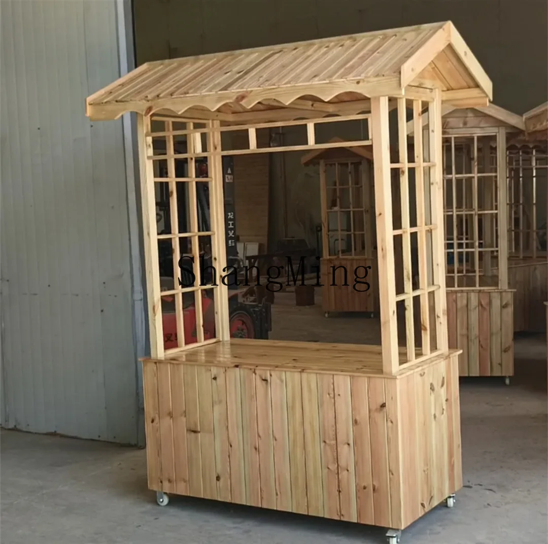 Gerobak makanan jalanan kayu u - Snacks Food Stall ulasan dan harga