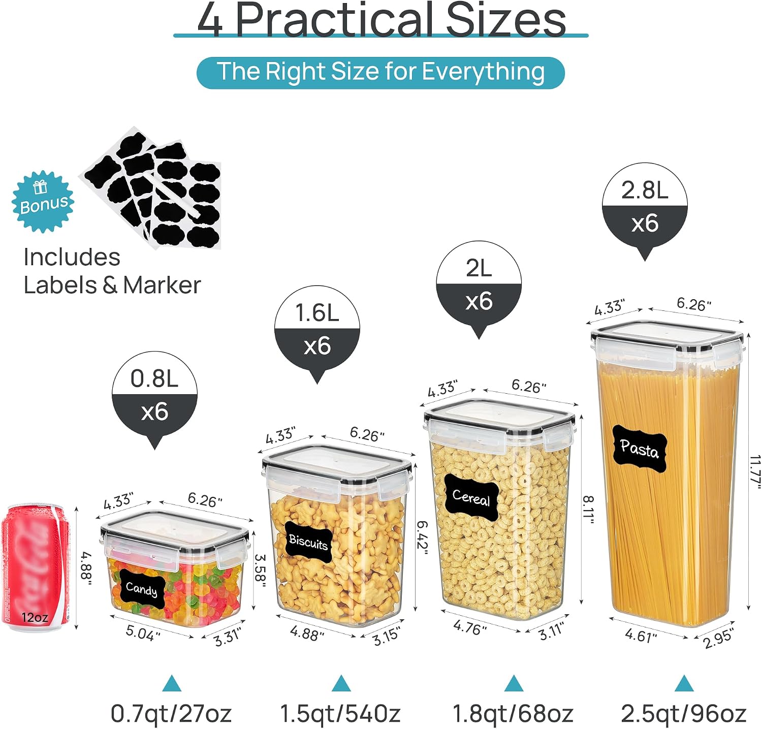 Wadah Penyimpanan Makanan Keda - Food Snacks Label ulasan dan harga