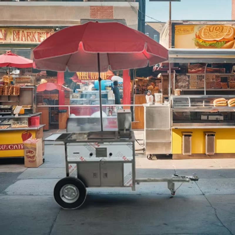 Gerobak Jajanan Mobile Ringkas - Snacks Food Stall ulasan dan harga