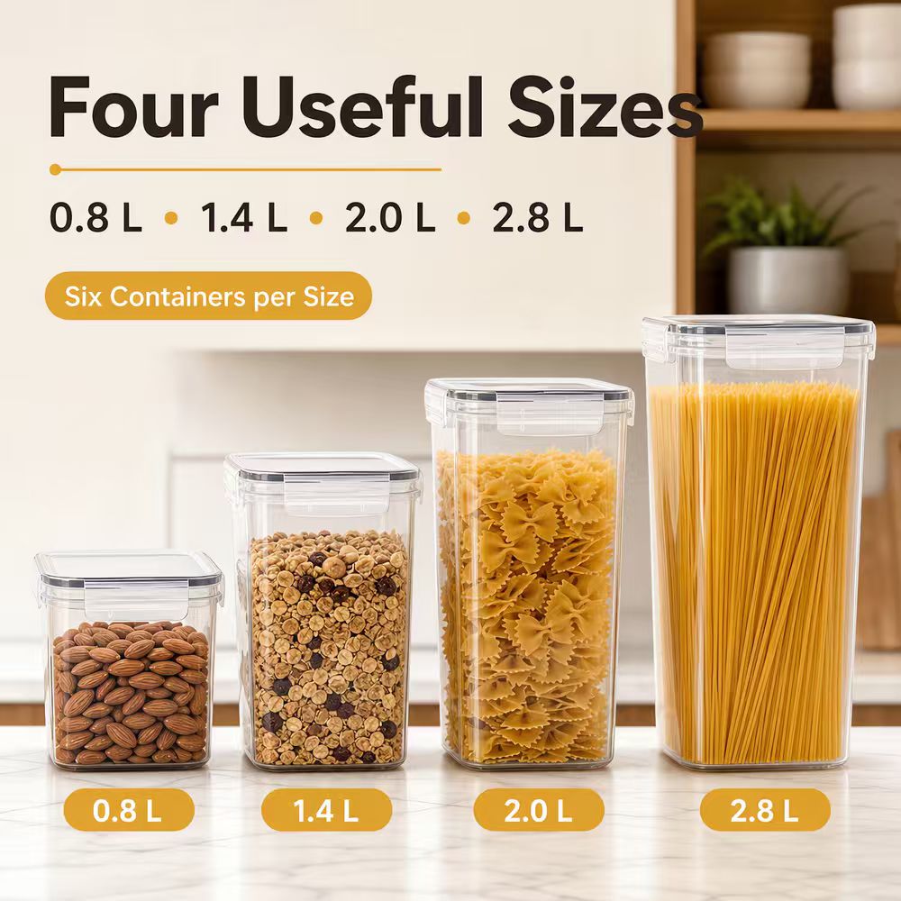 Set Wadah Penyimpanan Makanan  - Food Snacks Label ulasan dan harga