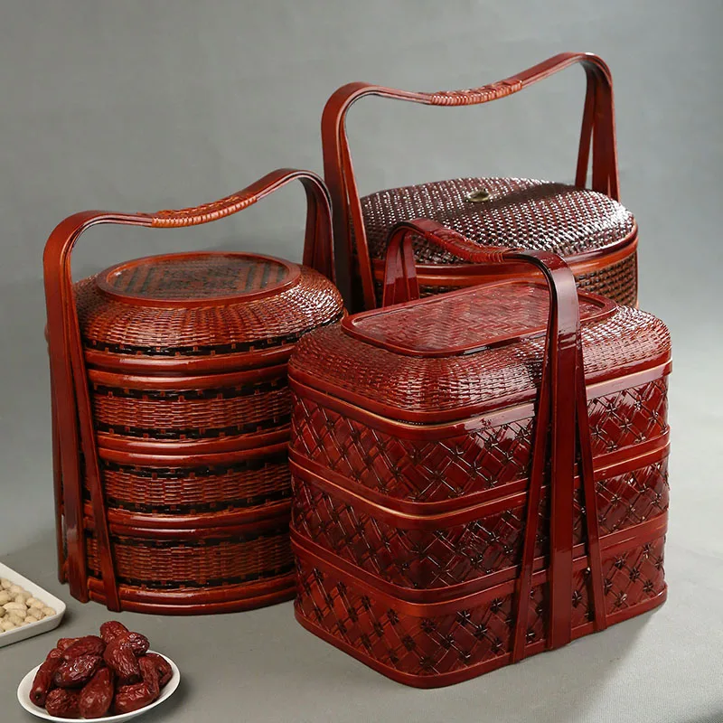 Keranjang Piknik Bambu dengan  - Food Snacks Hamper ulasan dan harga