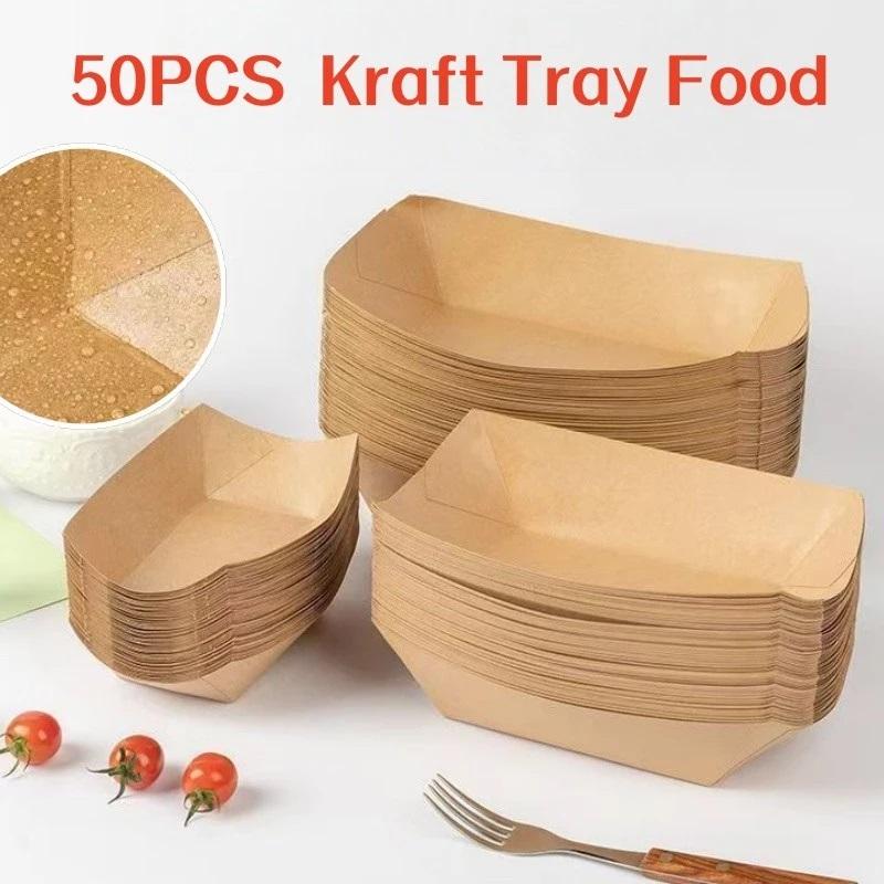 Nampan Perahu Kraft Sekali Pak - Food Packed Snacks ulasan dan harga