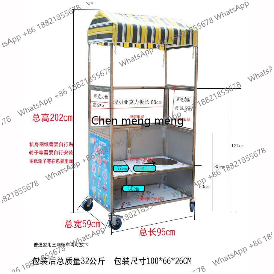 Gerobak Jajanan Gulali Lipat B - Snacks Food Stall ulasan dan harga