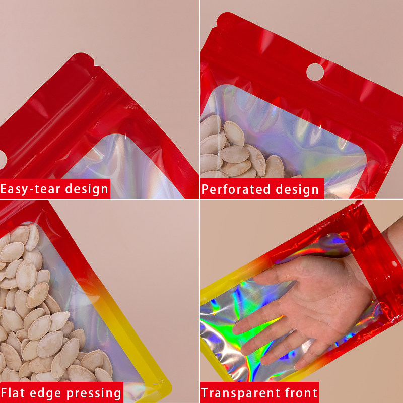 Tas Ritsleting Persegi Warna H - Food Packed Snacks ulasan dan harga