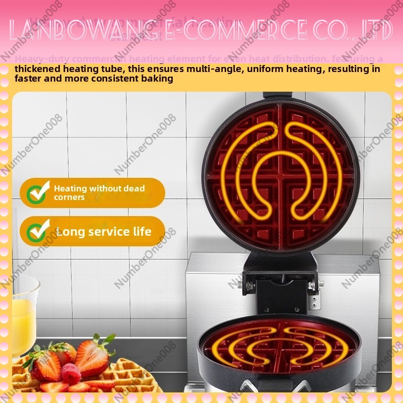 Pembuat Waffle Putar Anti Leng - Food Snacks Restaurant ulasan dan harga