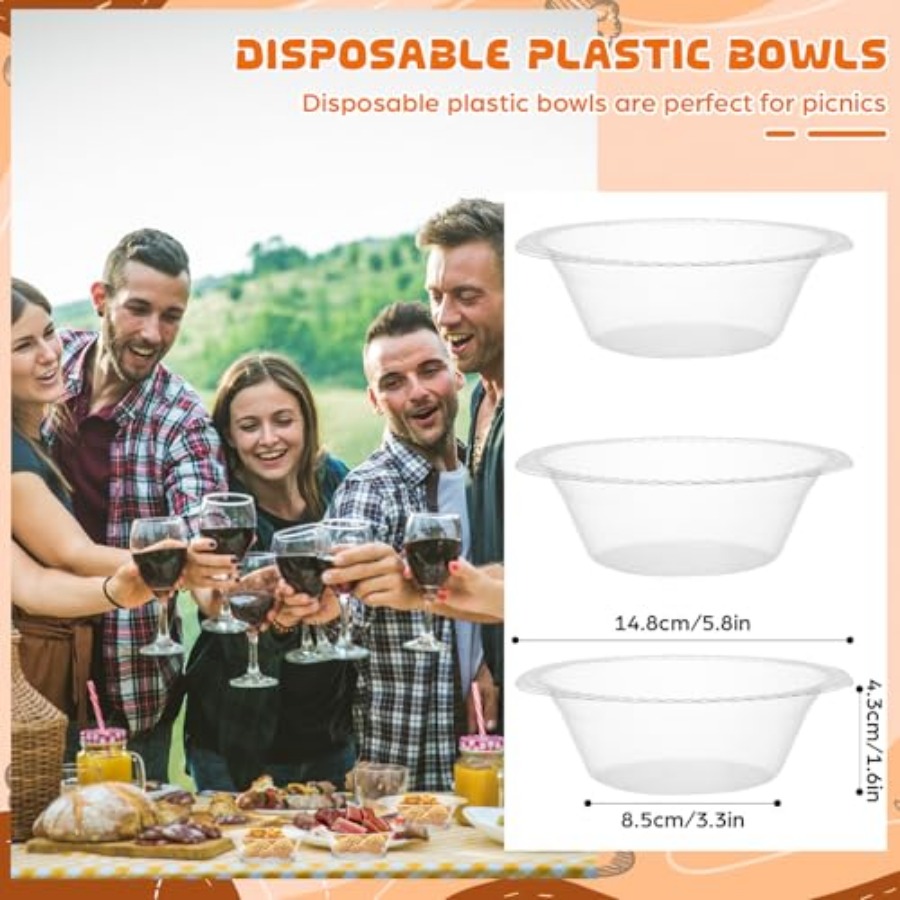30 Pak Mangkuk Plastik Sekali  - Food Snacks Party ulasan dan harga
