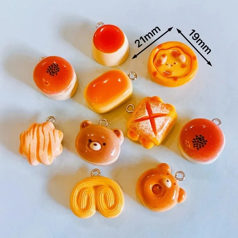 10 Buah Liontin Resin Makanan  - Food Snacks Party ulasan dan harga