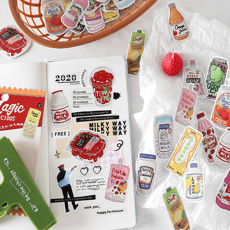 Stiker Makanan Lucu, Stiker Ma - Food Snacks Label ulasan dan harga