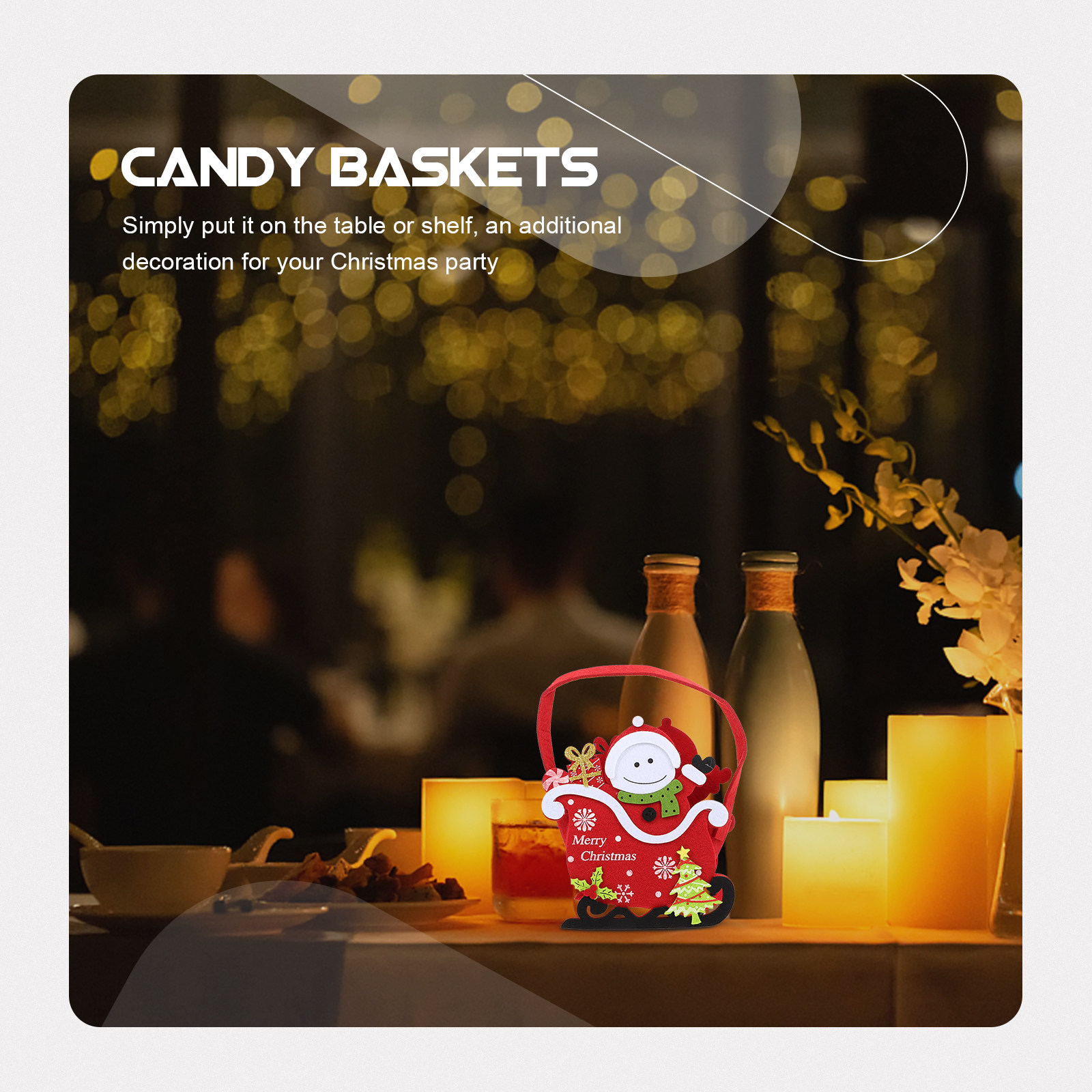 1 Buah Keranjang Permen Natal, - Snacks Food Gift Baskets ulasan dan harga