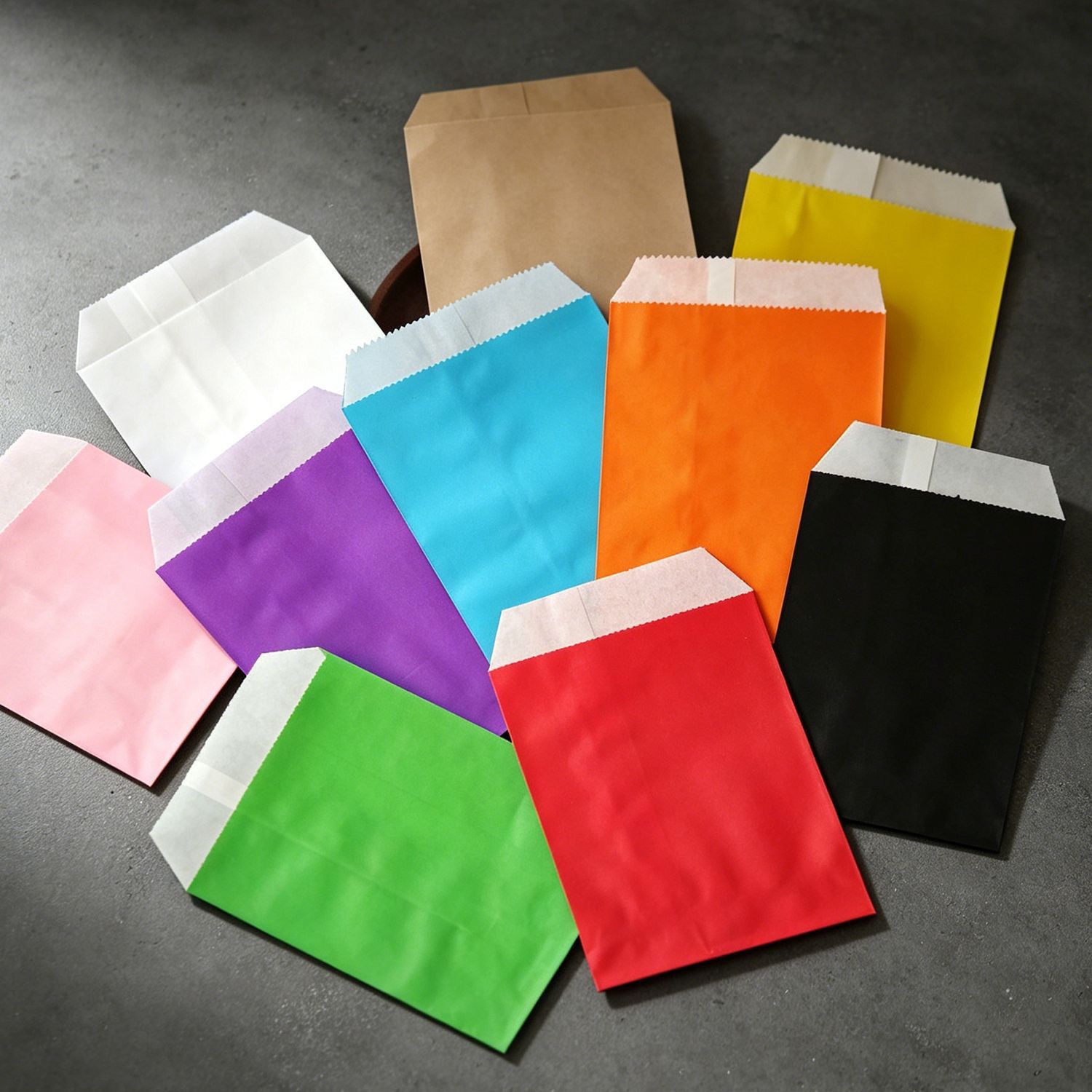 50/100 Buah Tas Kertas Kraft H - Food Snacks Party ulasan dan harga