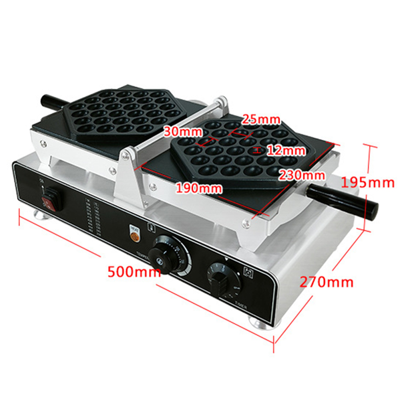 Pembuat Wafel 1500W Komersial  - Snacks Food Stall ulasan dan harga