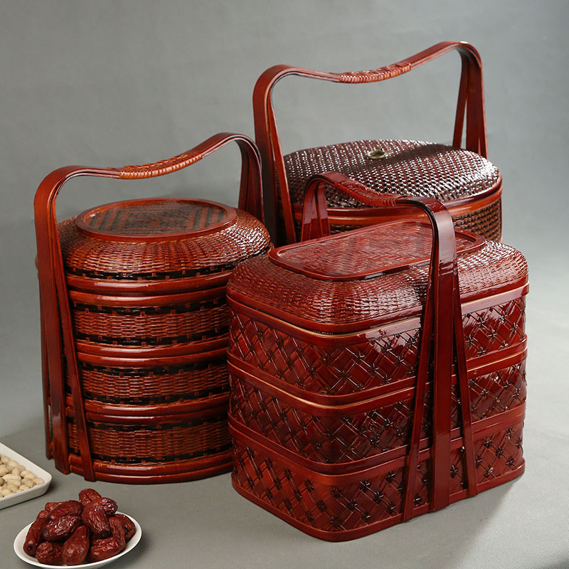 Keranjang Piknik Bambu dengan  - Food Snacks Hamper ulasan dan harga