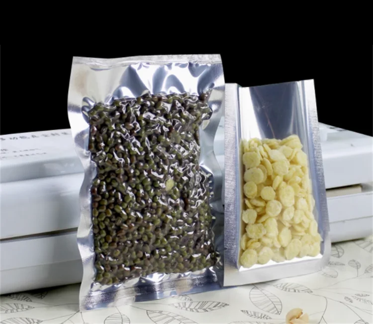 100 Pcs Kantong Plastik Perak  - Food Packed Snacks ulasan dan harga